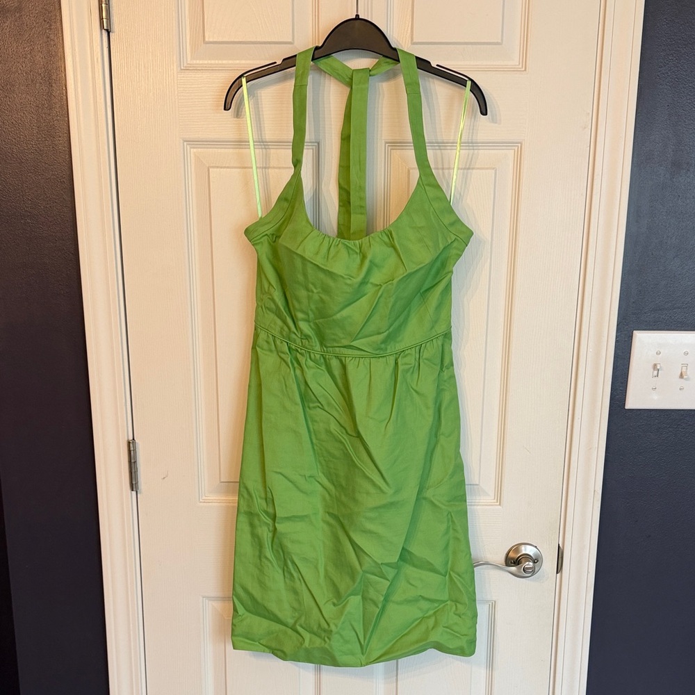 J. Crew Vibrant Green Cotton Dress